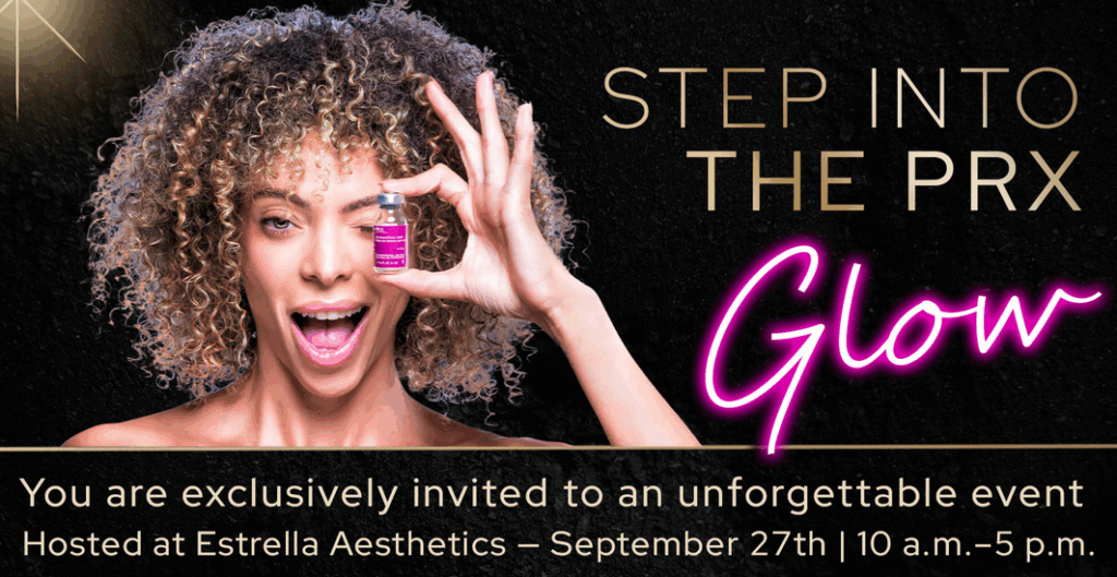 Book your PRX session today at Estrella Aesthetics
