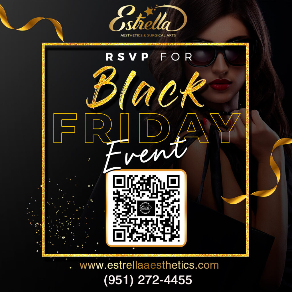 RSVP black friday event estrella aesthetics