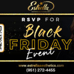 RSPV black friday event estrella aesthetics